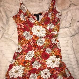 Bright Floral Mini Dress (Forever21-s)